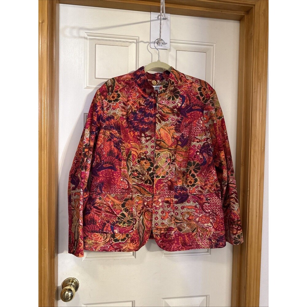 Coldwater Creek Wearable Art Crop Jacket Size 2X